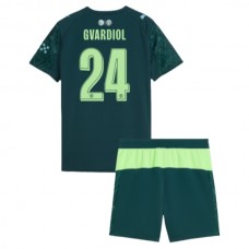 Manchester City FC Gvardiol 24 Lasten Kotipelipaita Fourth 2025-26 Jalkapallo Pelipaidat Peliasut