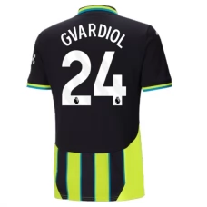 Manchester City FC Gvardiol 24 Vieraspelipaita 2024-25 Jalkapallo Pelipaidat Peliasut