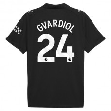 Manchester City FC Gvardiol 24 Vieraspelipaita 2025-26 Jalkapallo Pelipaidat Peliasut