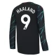 Manchester City FC Haaland 9 Kolmas Pelipaita 2023-24 Jalkapallo Pelipaidat Peliasut(L/S)