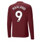 Manchester City FC Haaland 9 Kolmas Pelipaita 2024-25 Jalkapallo Pelipaidat Peliasut(L/S)