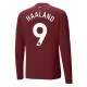 Manchester City FC Haaland 9 Kolmas Pelipaita 2024-25 Jalkapallo Pelipaidat Peliasut(L/S)