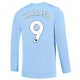 Manchester City FC Haaland 9 Kotipelipaita 2023-24 Jalkapallo Pelipaidat Peliasut(L/S)