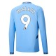 Manchester City FC Haaland 9 Kotipelipaita 2024-25 Jalkapallo Pelipaidat Peliasut(L/S)