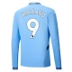 Manchester City FC Haaland 9 Kotipelipaita 2024-25 Jalkapallo Pelipaidat Peliasut(L/S)