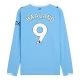 Manchester City FC Haaland 9 Kotipelipaita 2025-26 Jalkapallo Pelipaidat Peliasut(L/S)