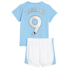 Manchester City FC Haaland 9 Lasten Kotipelipaita 2023-24 Jalkapallo Pelipaidat Peliasut