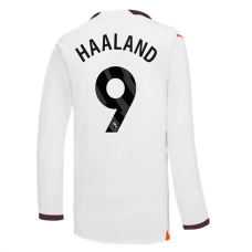 Manchester City FC Haaland 9 Vieraspelipaita 2023-24 Jalkapallo Pelipaidat Peliasut(L/S)