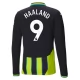Manchester City FC Haaland 9 Vieraspelipaita 2024-25 Jalkapallo Pelipaidat Peliasut(L/S)