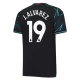 Manchester City FC J. Alvarez 19 Kolmas Pelipaita 2023-24 Jalkapallo Pelipaidat Peliasut