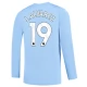 Manchester City FC J. Alvarez 19 Kotipelipaita 2023-24 Jalkapallo Pelipaidat Peliasut(L/S)