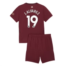 Manchester City FC J.Alvarez 19 Lasten Kolmas Pelipaita 2024-25 Jalkapallo Pelipaidat Peliasut