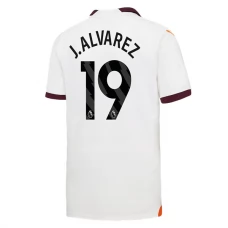 Manchester City FC J. Alvarez 19 Vieraspelipaita 2023-24 Jalkapallo Pelipaidat Peliasut