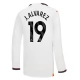 Manchester City FC J. Alvarez 19 Vieraspelipaita 2023-24 Jalkapallo Pelipaidat Peliasut(L/S)