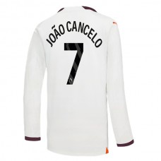 Manchester City FC Joao Cancelo 7 Vieraspelipaita 2023-24 Jalkapallo Pelipaidat Peliasut(L/S)