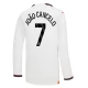 Manchester City FC Joao Cancelo 7 Vieraspelipaita 2023-24 Jalkapallo Pelipaidat Peliasut(L/S)