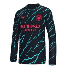 Manchester City FC Kolmas Pelipaita 2023-24 Jalkapallo Pelipaidat Peliasut(L/S)
