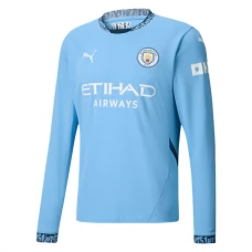 Manchester City FC Kotipelipaita 2024-25 Jalkapallo Pelipaidat Peliasut(L/S)