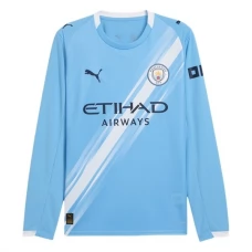 Manchester City FC Kotipelipaita 2025-26 Jalkapallo Pelipaidat Peliasut(L/S)