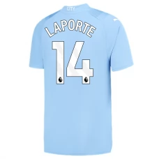 Manchester City FC Laporte 14 Kotipelipaita 2023-24 Jalkapallo Pelipaidat Peliasut