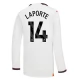 Manchester City FC Laporte 14 Vieraspelipaita 2023-24 Jalkapallo Pelipaidat Peliasut(L/S)