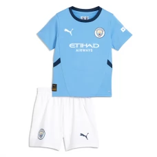 Manchester City FC Lasten Kotipelipaita 2024-25 Jalkapallo Pelipaidat Peliasut