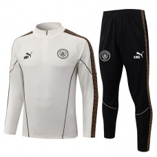 Manchester City FC Lasten Tracksuit 2026-27 - 1-4 Zip Beige