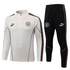 Manchester City FC Lasten Tracksuit 2026-27 - 1-4 Zip Beige