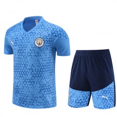 Manchester City FC Lasten Treenipaita Suits 2023-24 - Shorts Sininen