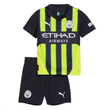 Manchester City FC Lasten Vieraspelipaita 2024-25 Jalkapallo Pelipaidat Peliasut