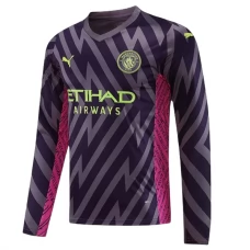 Manchester City FC Maalivahdin Vieraspelipaita 2023-24 Jalkapallo Pelipaidat Peliasut(L/S)