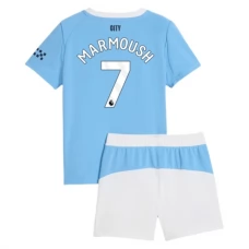 Manchester City FC Marmoush 7 Lasten Kotipelipaita 2025-26 Jalkapallo Pelipaidat Peliasut