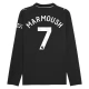 Manchester City FC Marmoush 7 Vieraspelipaita 2025-26 Jalkapallo Pelipaidat Peliasut(L/S)