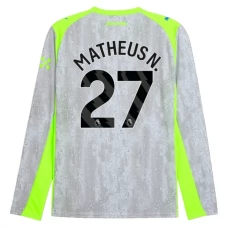 Manchester City FC Matheus N. 27 Kolmas Pelipaita 2025-26 Jalkapallo Pelipaidat Peliasut(L/S)