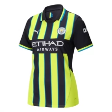 Manchester City FC Naisten Vieraspelipaita 2024-25 Jalkapallo Pelipaidat Peliasut