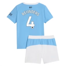 Manchester City FC Reijnders 4 Lasten Kotipelipaita 2025-26 Jalkapallo Pelipaidat Peliasut
