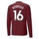 Manchester City FC Rodrigo 16 Kolmas Pelipaita 2024-25 Jalkapallo Pelipaidat Peliasut(L/S)