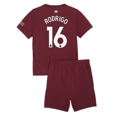 Manchester City FC Rodrigo 16 Lasten Kolmas Pelipaita 2024-25 Jalkapallo Pelipaidat Peliasut
