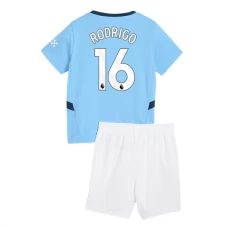 Manchester City FC Rodrigo 16 Lasten Kotipelipaita 2024-25 Jalkapallo Pelipaidat Peliasut