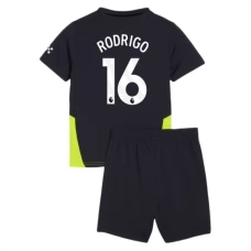 Manchester City FC Rodrigo 16 Lasten Vieraspelipaita 2024-25 Jalkapallo Pelipaidat Peliasut