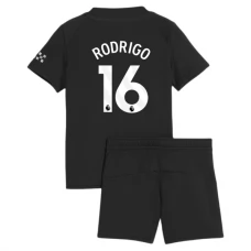 Manchester City FC Rodrigo 16 Lasten Vieraspelipaita 2025-26 Jalkapallo Pelipaidat Peliasut