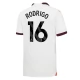 Manchester City FC Rodrigo 16 Vieraspelipaita 2023-24 Jalkapallo Pelipaidat Peliasut