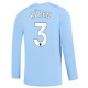 Manchester City FC Rúben 3 Kotipelipaita 2023-24 Jalkapallo Pelipaidat Peliasut(L/S)