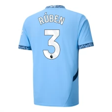 Manchester City FC Rúben 3 Kotipelipaita 2024-25 Jalkapallo Pelipaidat Peliasut