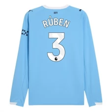 Manchester City FC Rúben 3 Kotipelipaita 2025-26 Jalkapallo Pelipaidat Peliasut(L/S)