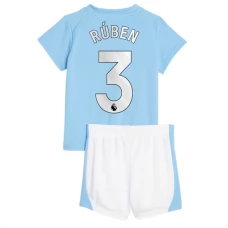 Manchester City FC Rúben 3 Lasten Kotipelipaita 2023-24 Jalkapallo Pelipaidat Peliasut