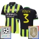 Manchester City FC Rúben 3 Vieraspelipaita Champions League With Patch 2024-25 Jalkapallo Pelipaidat Peliasut