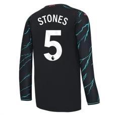 Manchester City FC Stones 5 Kolmas Pelipaita 2023-24 Jalkapallo Pelipaidat Peliasut(L/S)