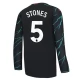 Manchester City FC Stones 5 Kolmas Pelipaita 2023-24 Jalkapallo Pelipaidat Peliasut(L/S)