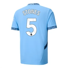 Manchester City FC Stones 5 Kotipelipaita 2024-25 Jalkapallo Pelipaidat Peliasut
